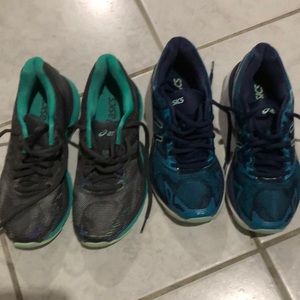 Bundle of Women’s ASICS. Worn once. Almost new Womens size 5.